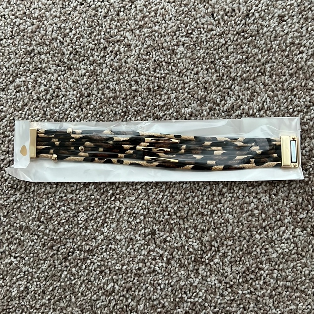 Cheetah print bracelet